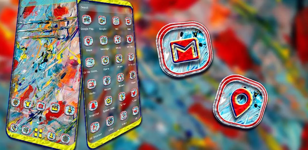 Acrylic Painting Theme - Image screenshot of android app