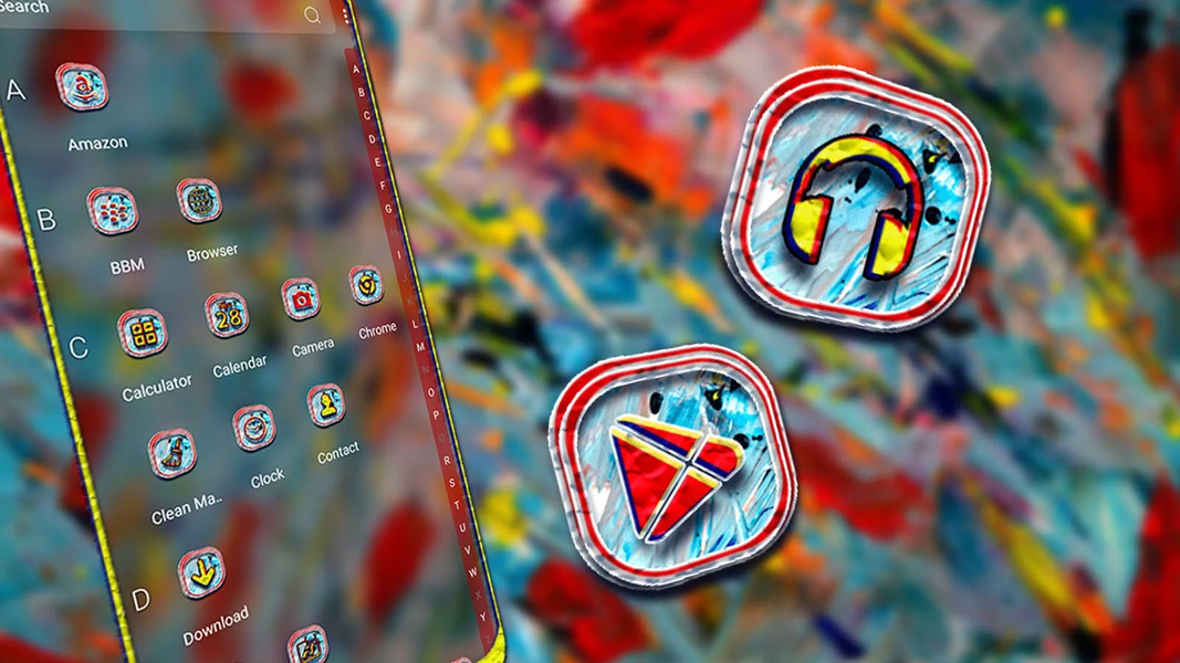 Acrylic Painting Theme - Image screenshot of android app