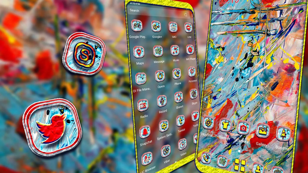 Acrylic Painting Theme - Image screenshot of android app