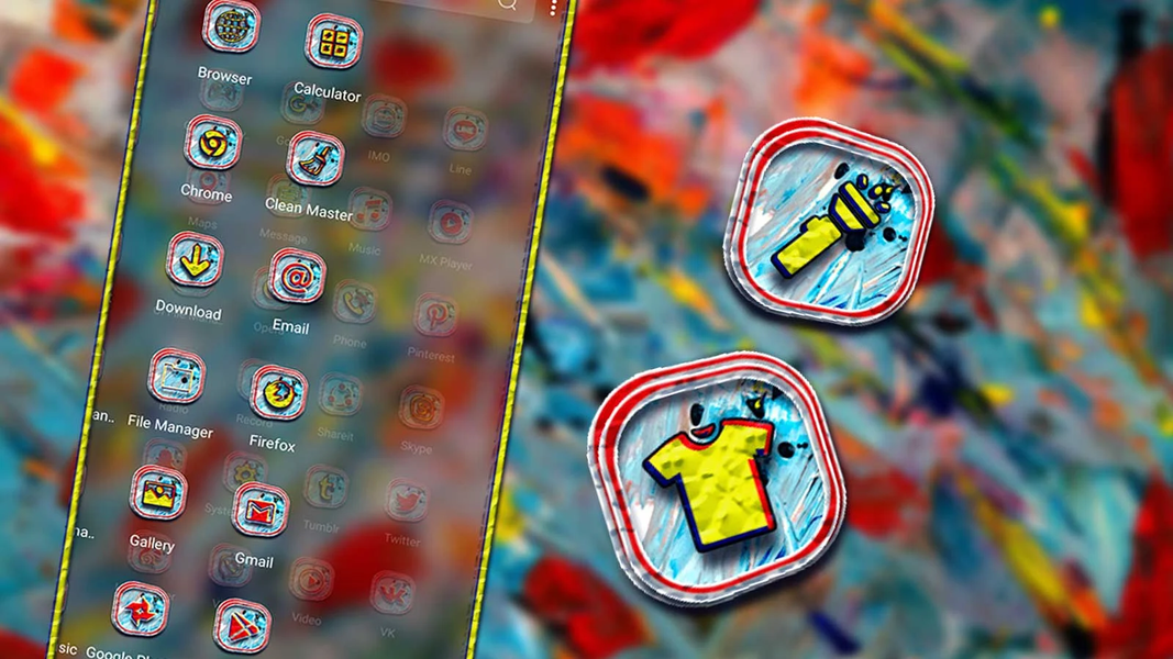 Acrylic Painting Theme - Image screenshot of android app