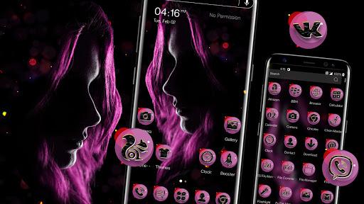 Dark Girl Launcher Theme - عکس برنامه موبایلی اندروید