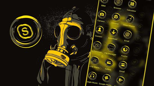 Gas Mask Boy Launcher Theme - Image screenshot of android app
