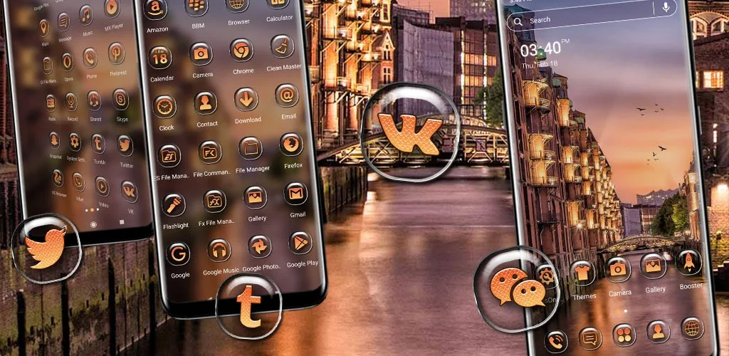 Hamburg City Canal Theme - عکس برنامه موبایلی اندروید