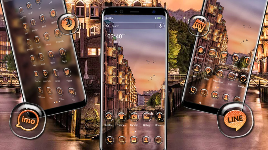 Hamburg City Canal Theme - عکس برنامه موبایلی اندروید