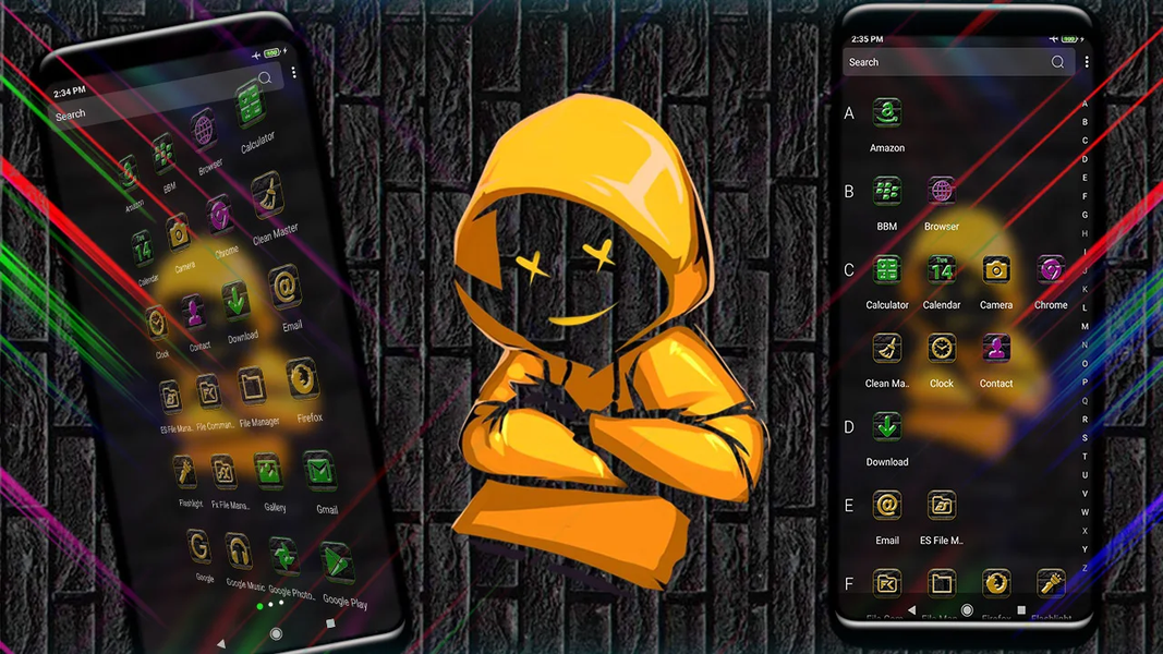 Hoodie Dude Theme Launcher - عکس برنامه موبایلی اندروید