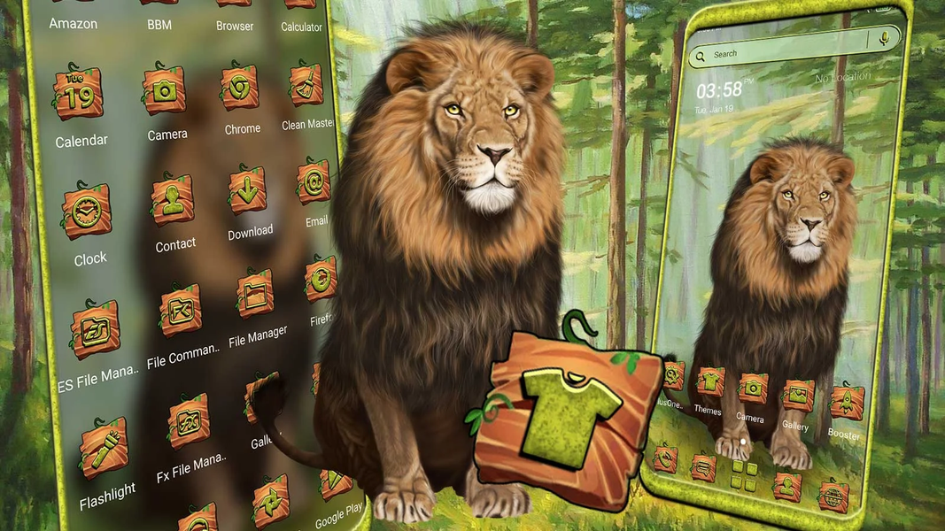 Lion Launcher Theme - عکس برنامه موبایلی اندروید