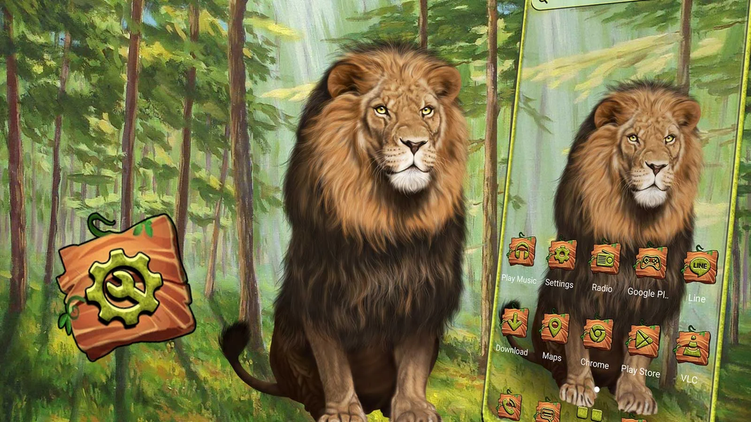 Lion Launcher Theme - عکس برنامه موبایلی اندروید