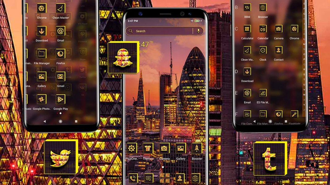 London Evening Launcher Theme - Image screenshot of android app