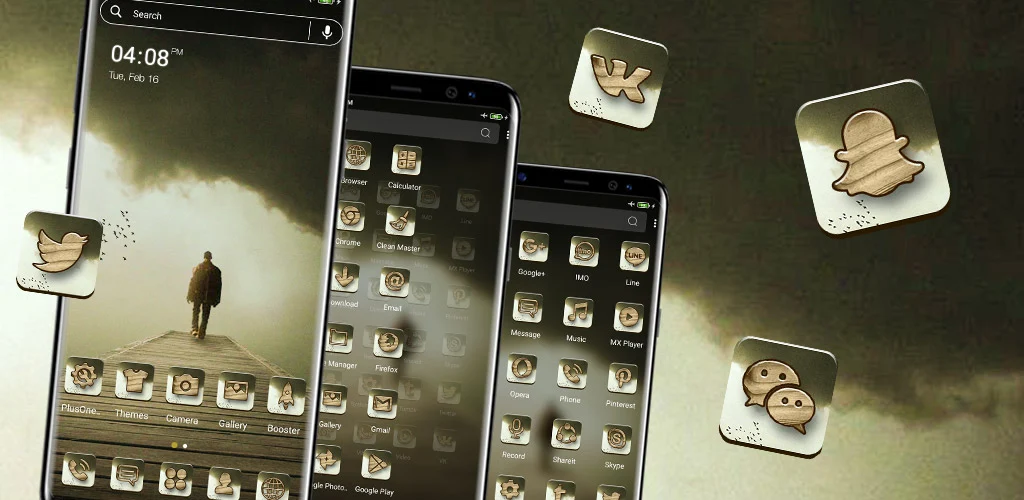 Lonely Man Launcher Theme - عکس برنامه موبایلی اندروید