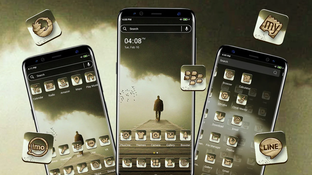 Lonely Man Launcher Theme - عکس برنامه موبایلی اندروید