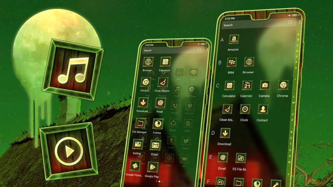 Melting Moon Launcher Theme - عکس برنامه موبایلی اندروید