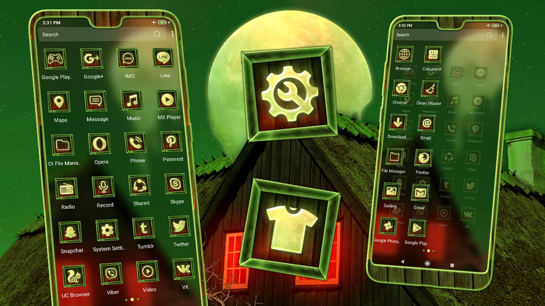 Melting Moon Launcher Theme - Image screenshot of android app