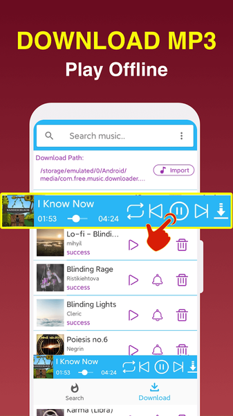 Music Downloader Download Mp۳ - عکس برنامه موبایلی اندروید