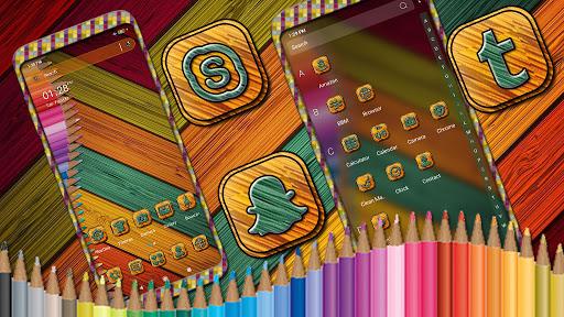 Pencil Color Launcher Theme - عکس برنامه موبایلی اندروید