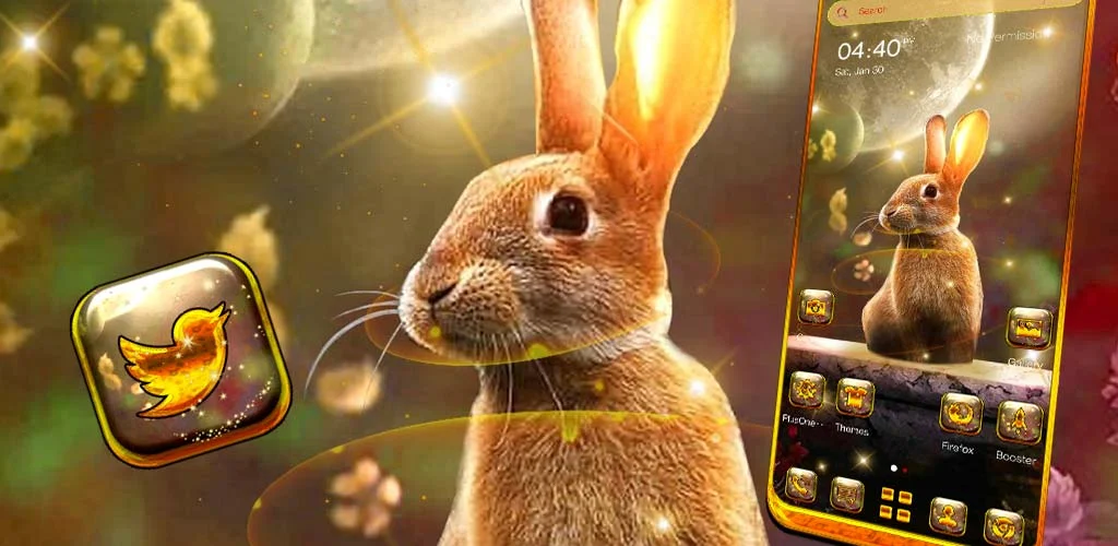 Rabbit in Space Launcher - عکس برنامه موبایلی اندروید