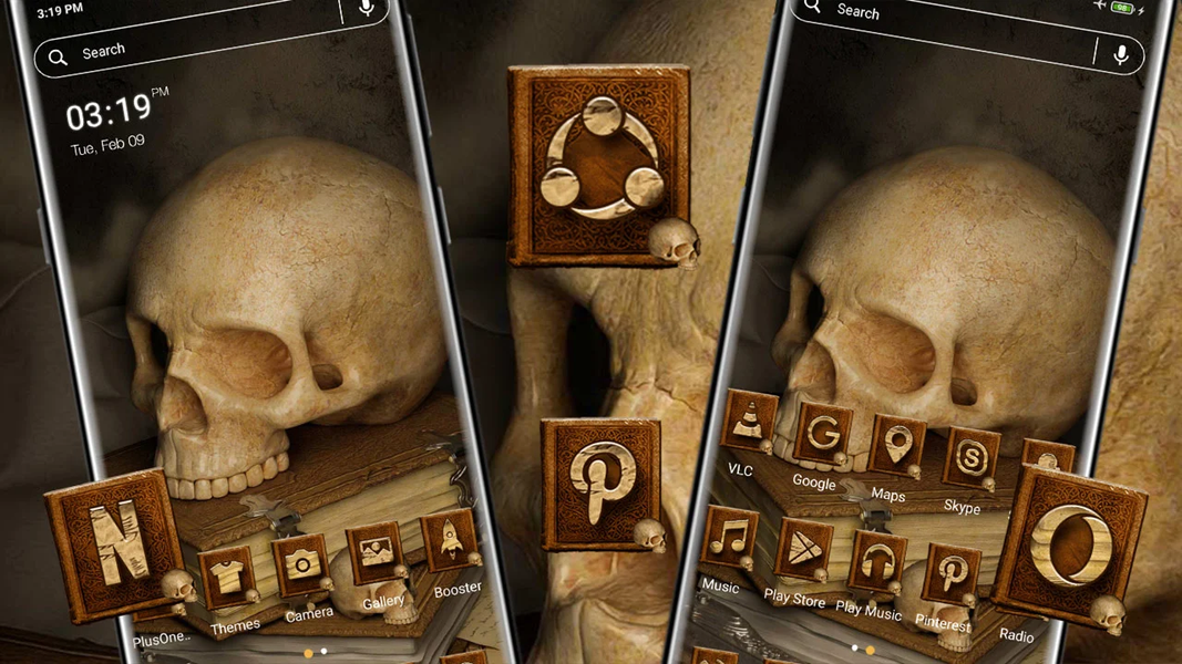 Skull Book Launcher Theme - عکس برنامه موبایلی اندروید