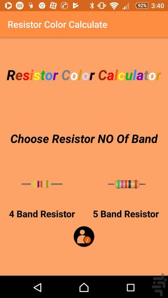 Resistor Color Calculator - Image screenshot of android app