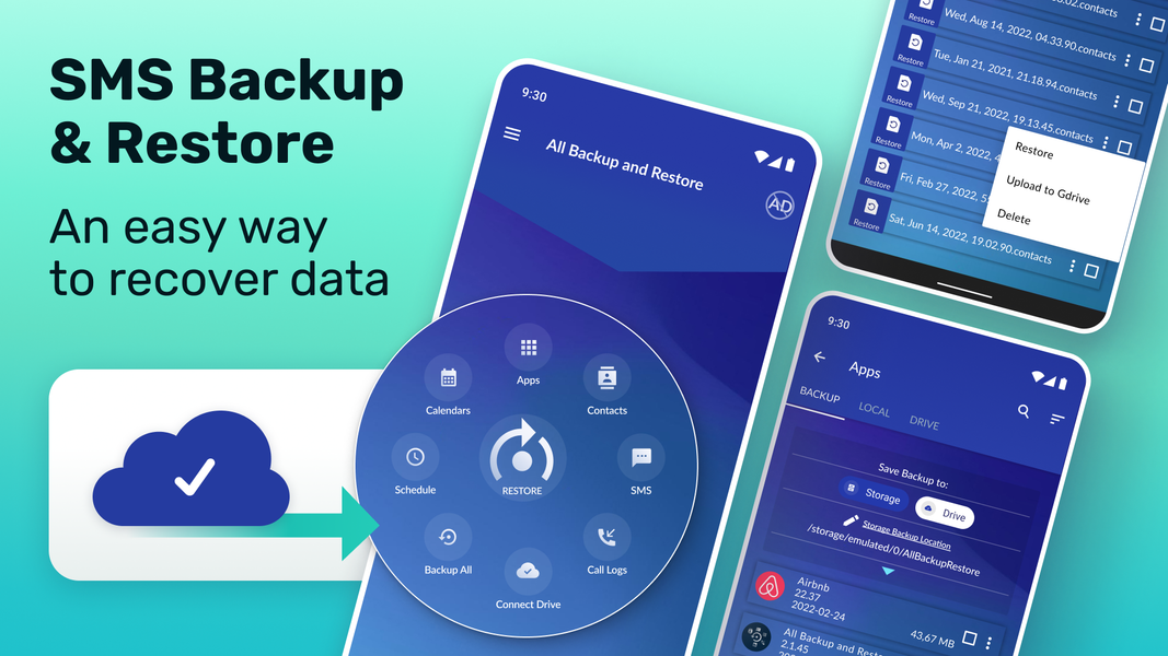 SMS Backup & Restore - Image screenshot of android app