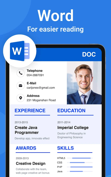 Document Reader & PDF Editor - عکس برنامه موبایلی اندروید