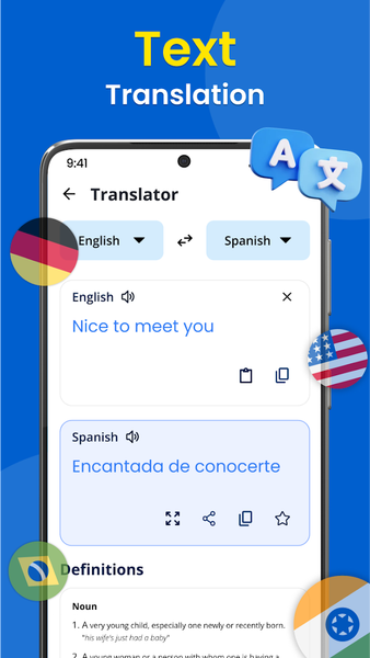 All Languages Translator App - عکس برنامه موبایلی اندروید