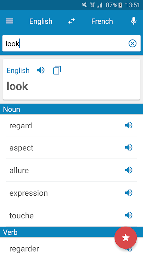 French-English Dictionary - عکس برنامه موبایلی اندروید