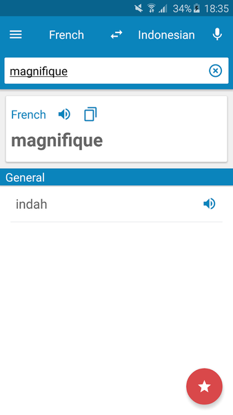 French-Indonesian Dictionary - عکس برنامه موبایلی اندروید