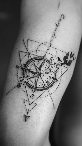 Compass Tattoo A Guide to Designs Styles and Meanings  InkMatch