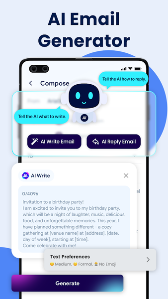 Email- Fast, All Inbox Access - Image screenshot of android app