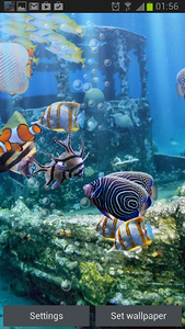 The real aquarium - LWP - Image screenshot of android app