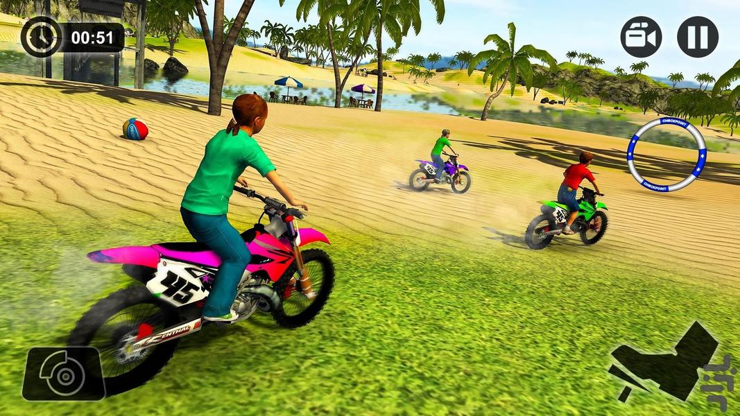 بازی موتور سواری - Gameplay image of android game