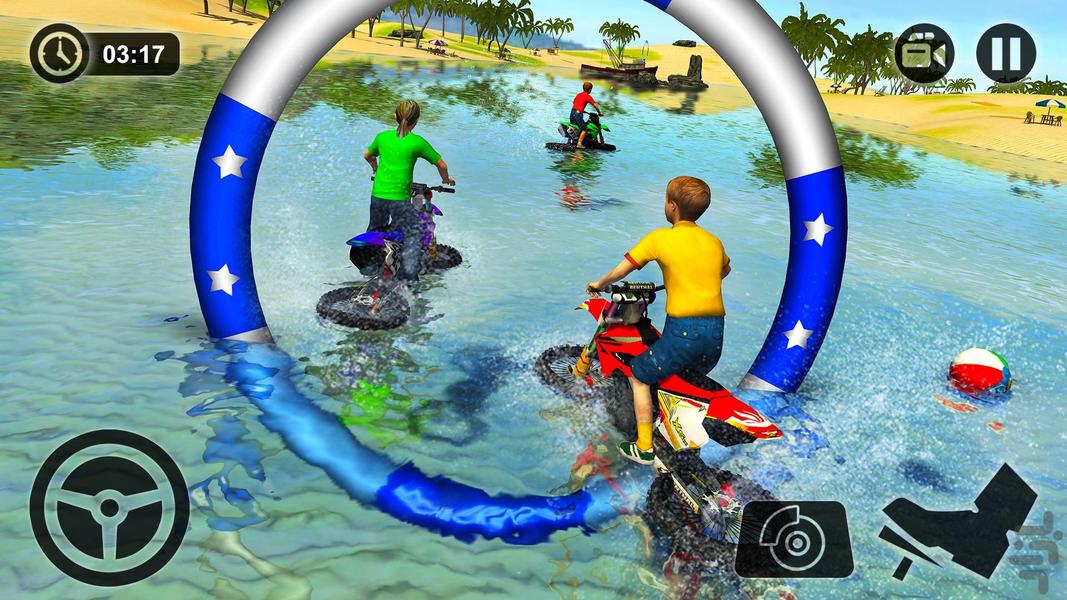 بازی موتورسواری روی آب | موتور جدید - Gameplay image of android game