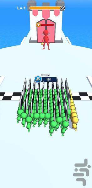 بازی هجوم ادمک های رنگی - Gameplay image of android game