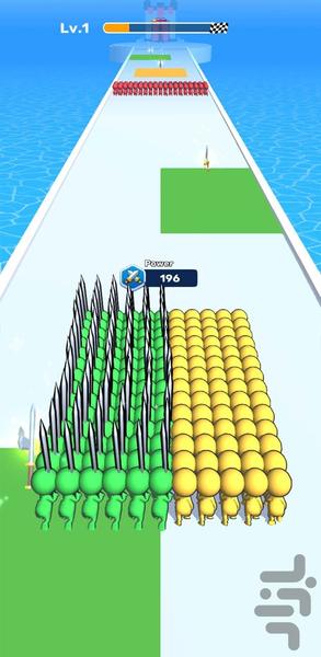 بازی هجوم ادمک های رنگی - Gameplay image of android game