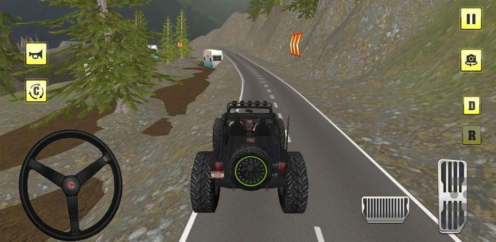 بازی رانندگی افرود در گل و لای - Gameplay image of android game