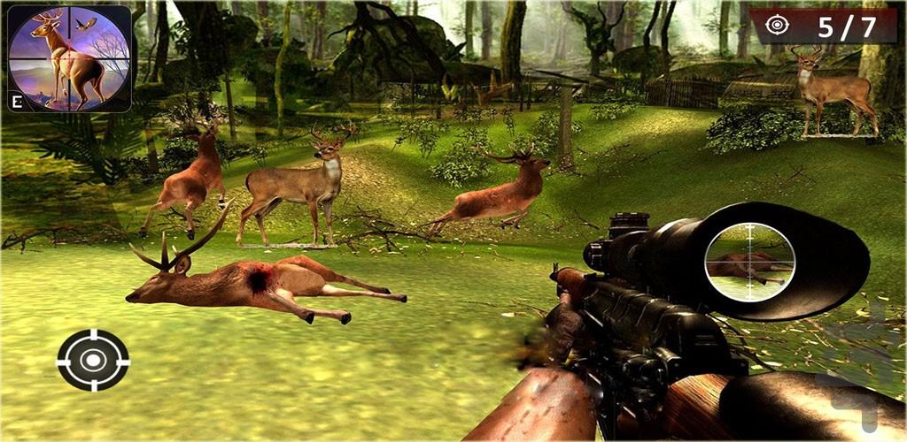 بازی شکار آهو | شکارچی جنگل - Gameplay image of android game