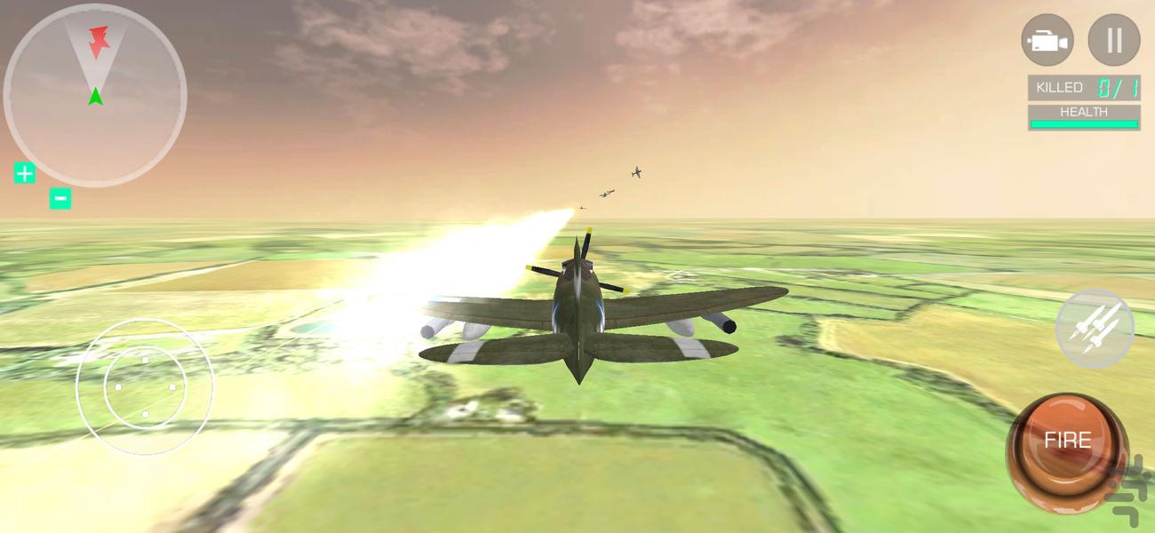 بازی هواپیمای جنگی - Gameplay image of android game