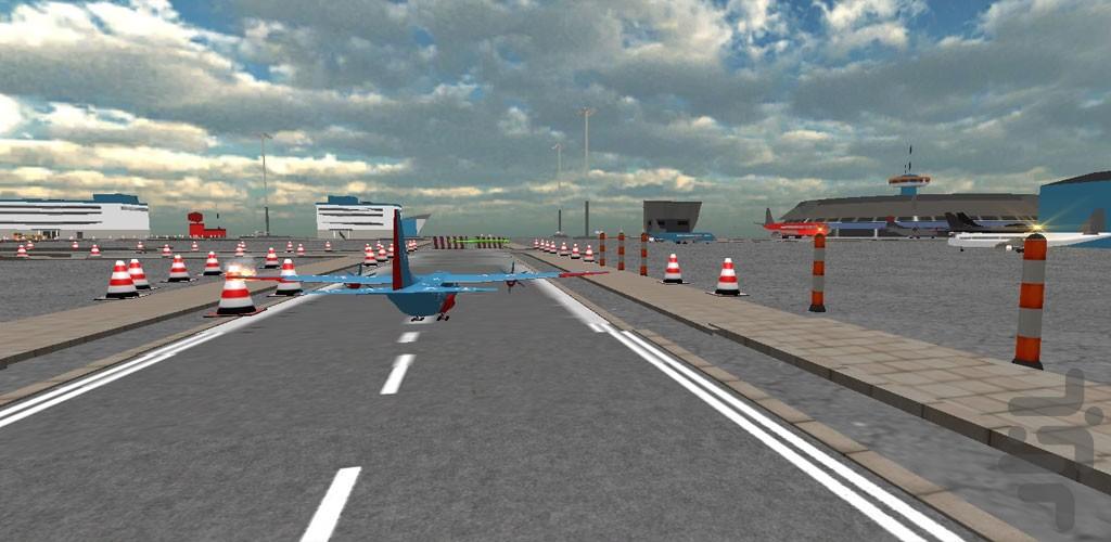 بازی خلبان هواپیمای مسافربری - Gameplay image of android game