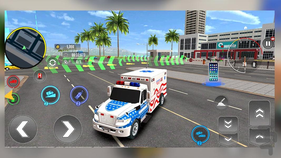 بازی آمبولانس اورژانس - Gameplay image of android game