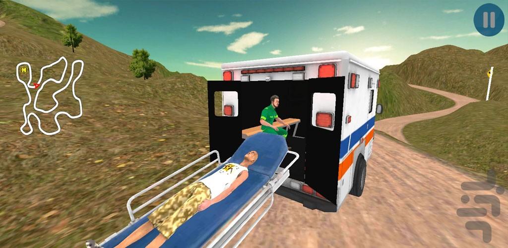 بازی جدید رانندگی با امبولانس - Gameplay image of android game