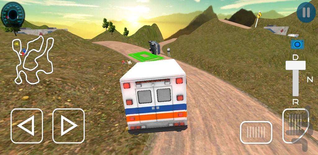بازی جدید رانندگی با امبولانس - Gameplay image of android game