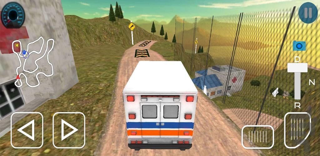 بازی جدید رانندگی با امبولانس - Gameplay image of android game
