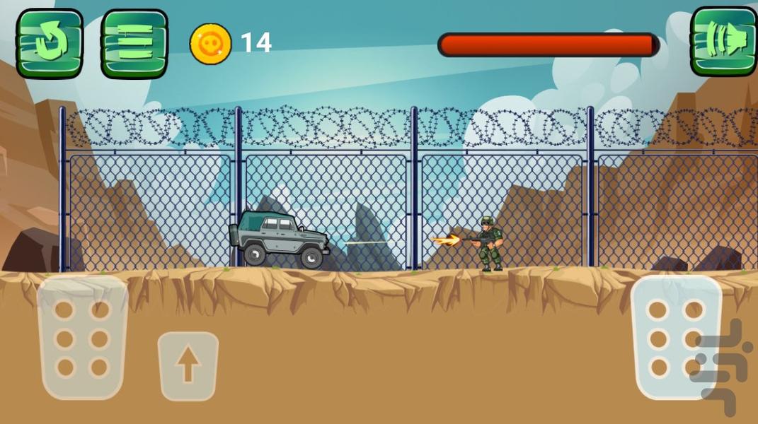 بازی ماشین ارتشی - Gameplay image of android game