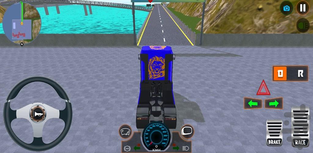 بازی کامیون باربری - Gameplay image of android game