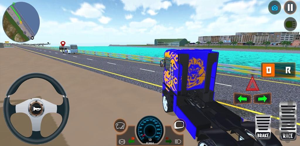 بازی کامیون باربری - Gameplay image of android game