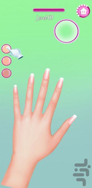 بازی دخترانه سالن برش ناخن - Gameplay image of android game