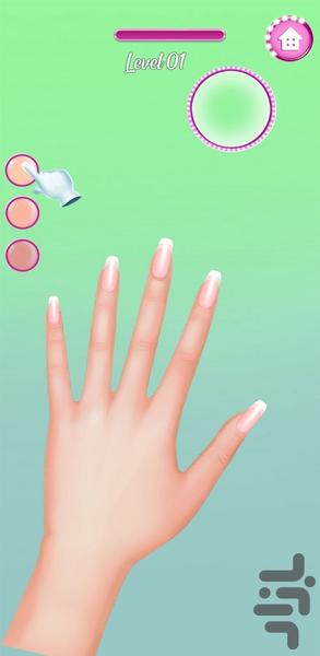 بازی دخترانه سالن برش ناخن - Gameplay image of android game
