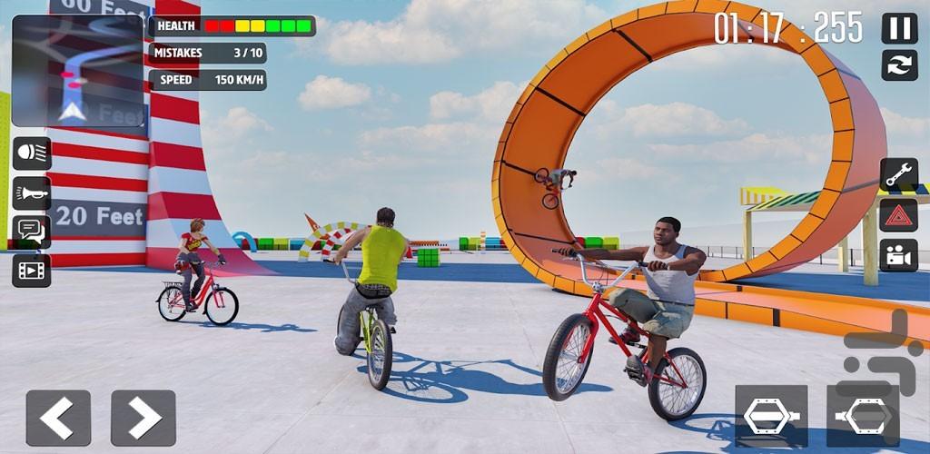بازی مسابقات دوچرخه سواری - Gameplay image of android game