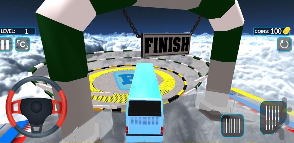 بازی اتوبوسرانی در سطح شیبدار - Gameplay image of android game