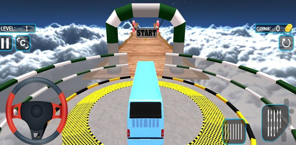 بازی اتوبوسرانی در سطح شیبدار - Gameplay image of android game