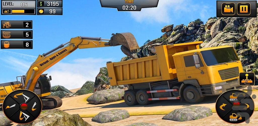 بازی رانندگی با کامیون ساخت و ساز - عکس بازی موبایلی اندروید